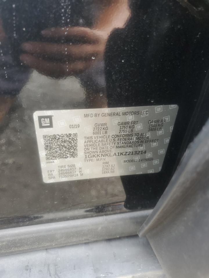 2019 GMC Acadia Sle VIN: 1GKKNKLA1KZ213214 Lot: 67412695