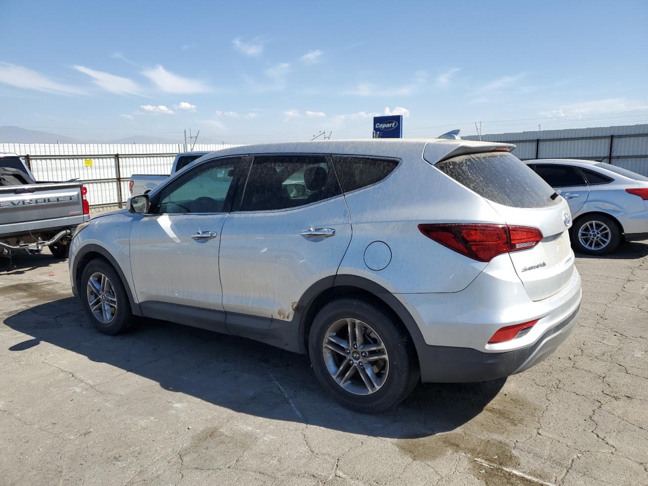 2017 Hyundai Santa Fe Sport silver suv gas 5XYZT3LB1HG408882 photo #3