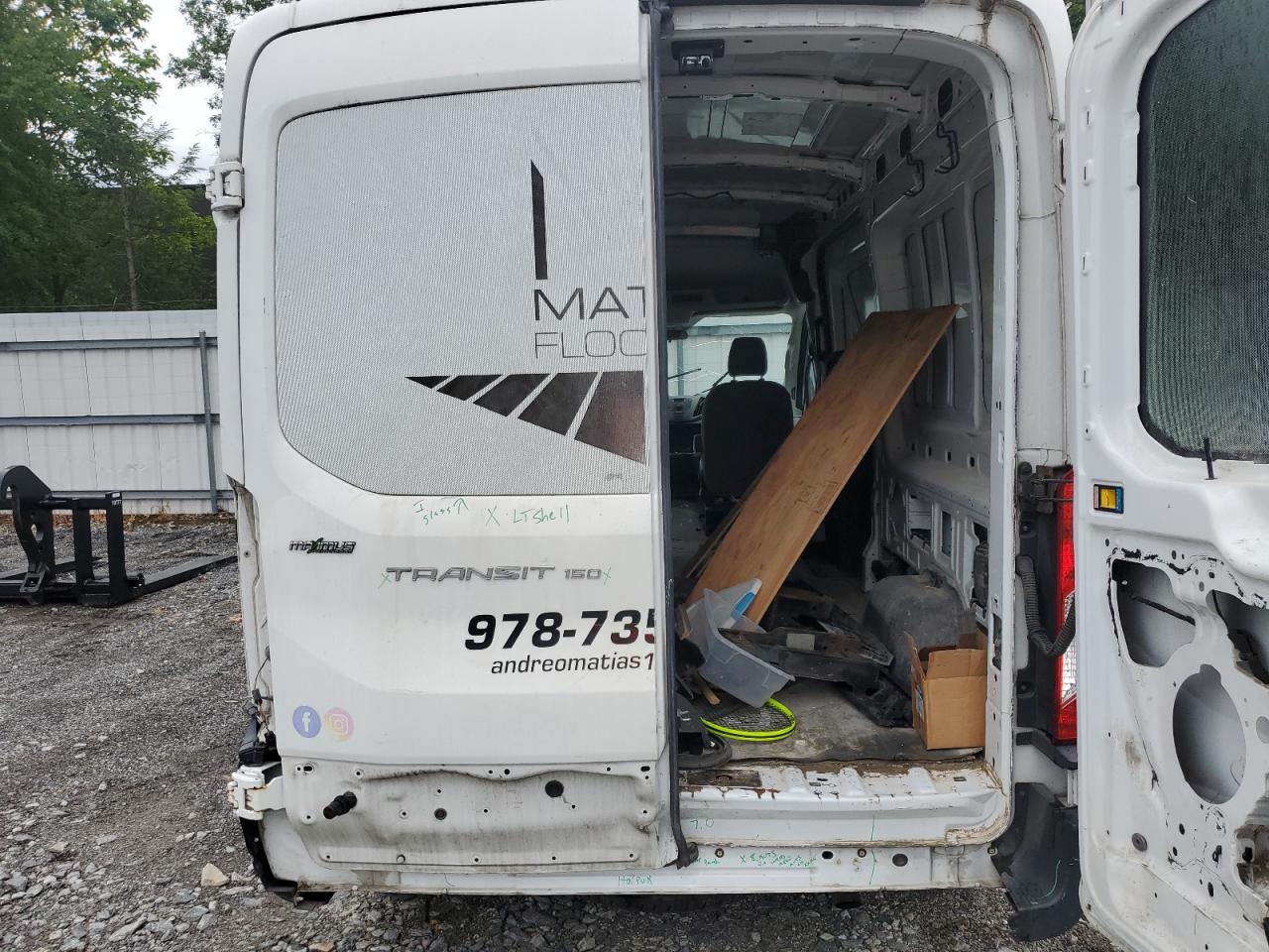 2015 Ford Transit T-150 VIN: 1FTYE2CM5FKA75627 Lot: 81161375