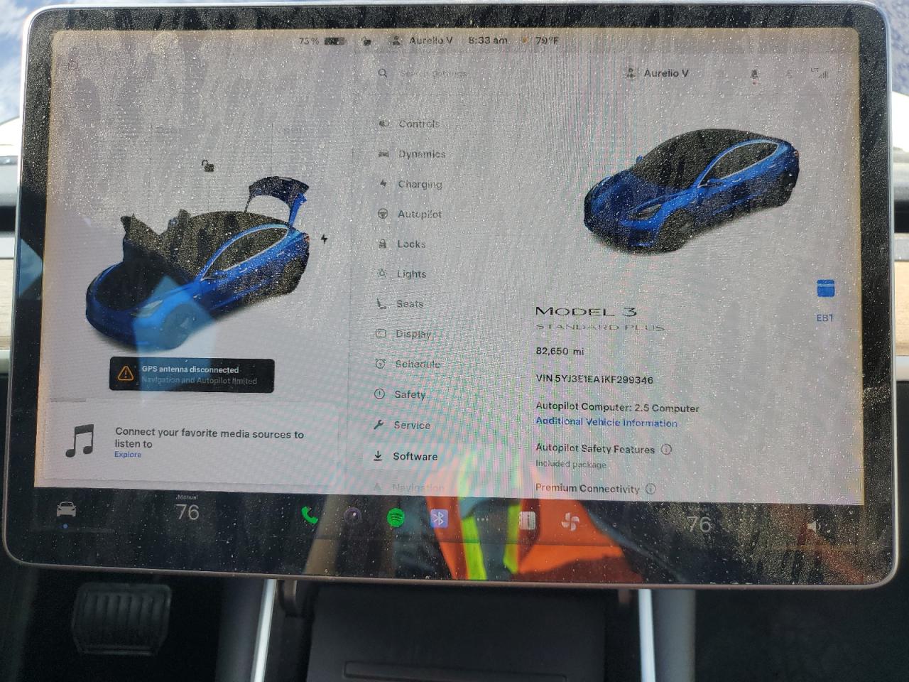 2019 Tesla Model 3 VIN: 5YJ3E1EA1KF299346 Lot: 69819985