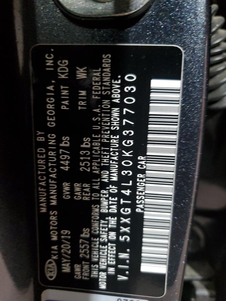 2019 Kia Optima Lx VIN: 5XXGT4L30KG377030 Lot: 70249805