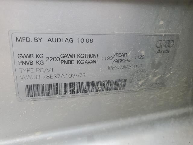 2007 AUDI A4 S-LINE 2.0T QUATTRO TURBO  