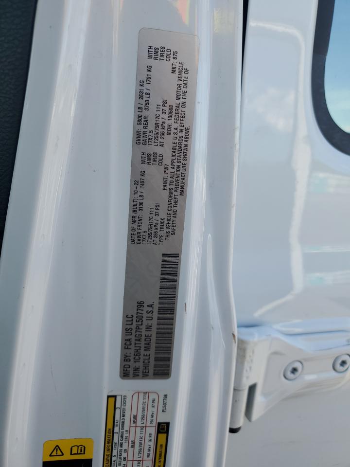 2023 Jeep Gladiator Sport VIN: 1C6HJTAG7PL507796 Lot: 70200495