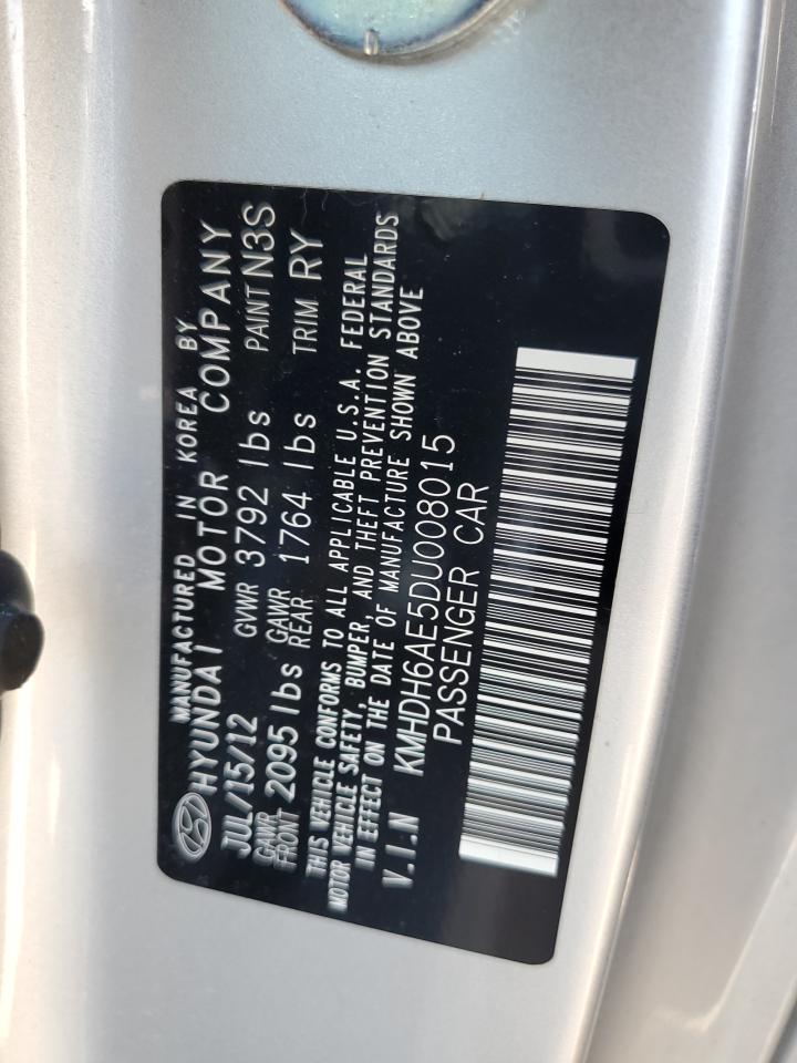 2013 Hyundai Elantra Coupe Gs VIN: KMHDH6AE5DU008015 Lot: 68597745