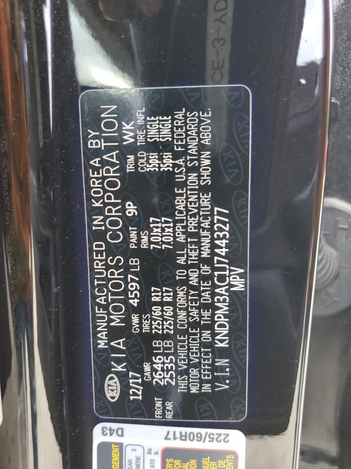 2018 Kia Sportage Lx VIN: KNDPM3AC1J7443277 Lot: 67361015