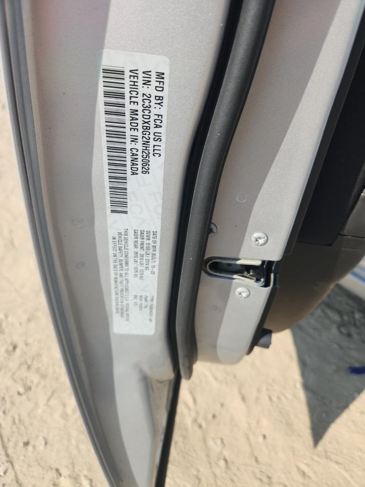 2022 Dodge Charger Sxt VIN: 2C3CDXBG2NH250626 Lot: 68241875