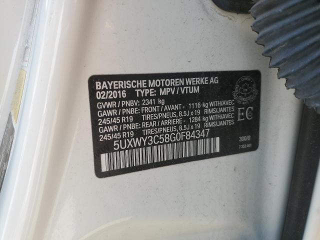 2016 BMW X3 XDRIVE28D  