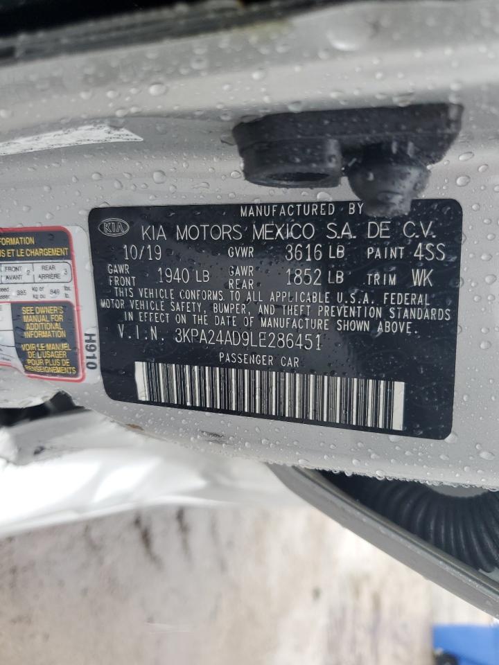 2020 Kia Rio Lx VIN: 3KPA24AD9LE286451 Lot: 68261925