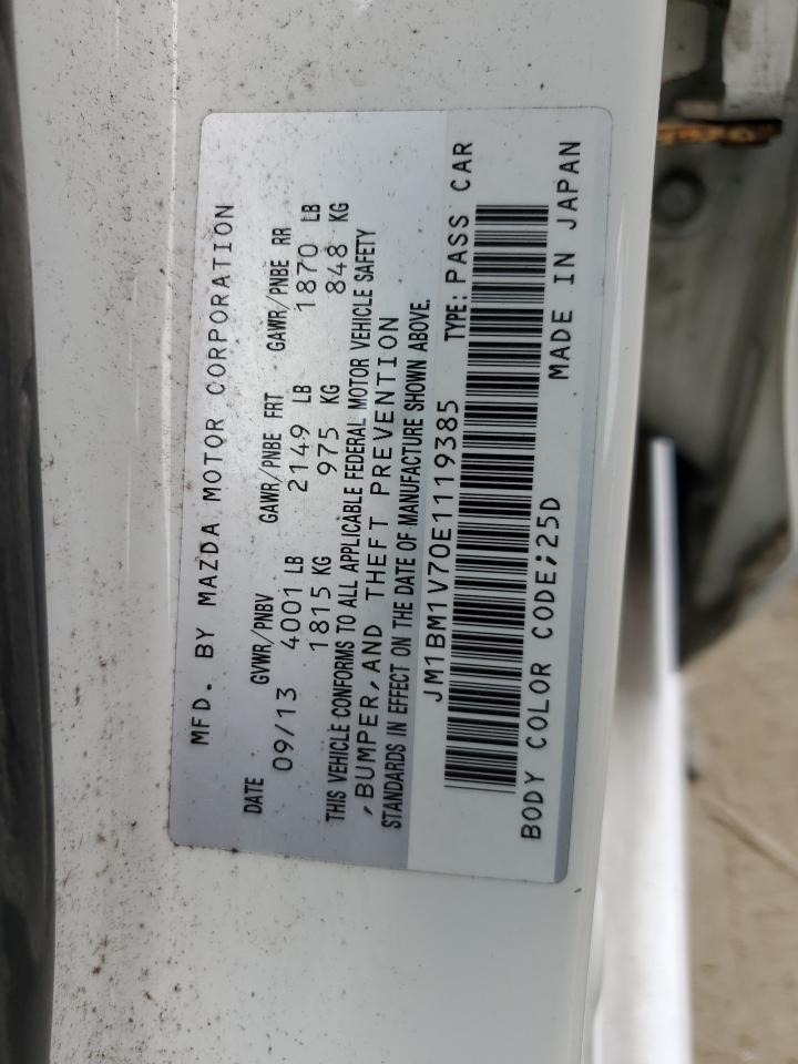 2014 Mazda 3 Touring VIN: JM1BM1V70E1119385 Lot: 67815755