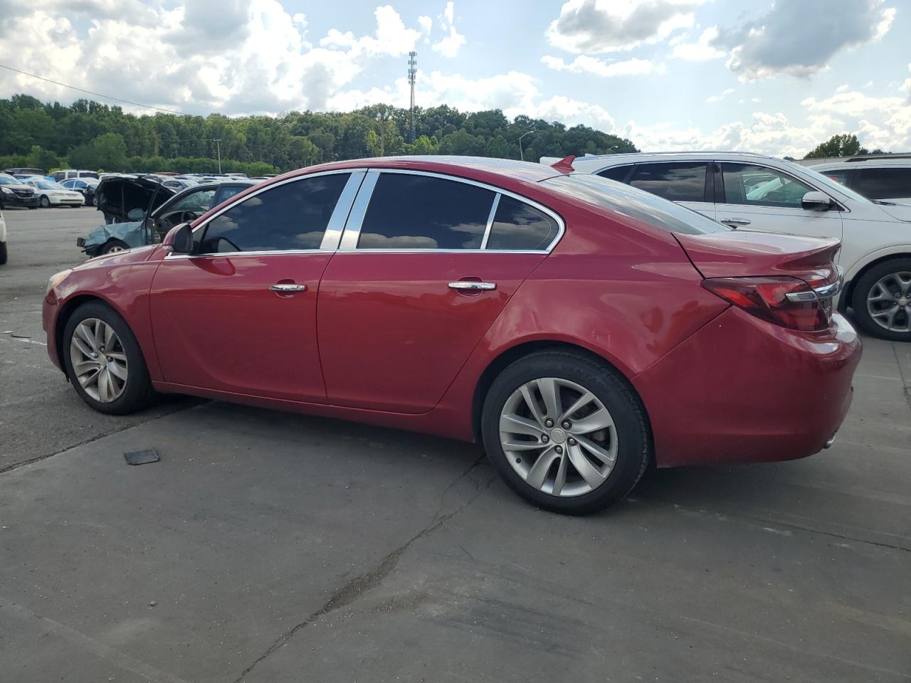2014 Buick Regal Premium red sedan gas 2G4GN5EX4E9249543 photo #3