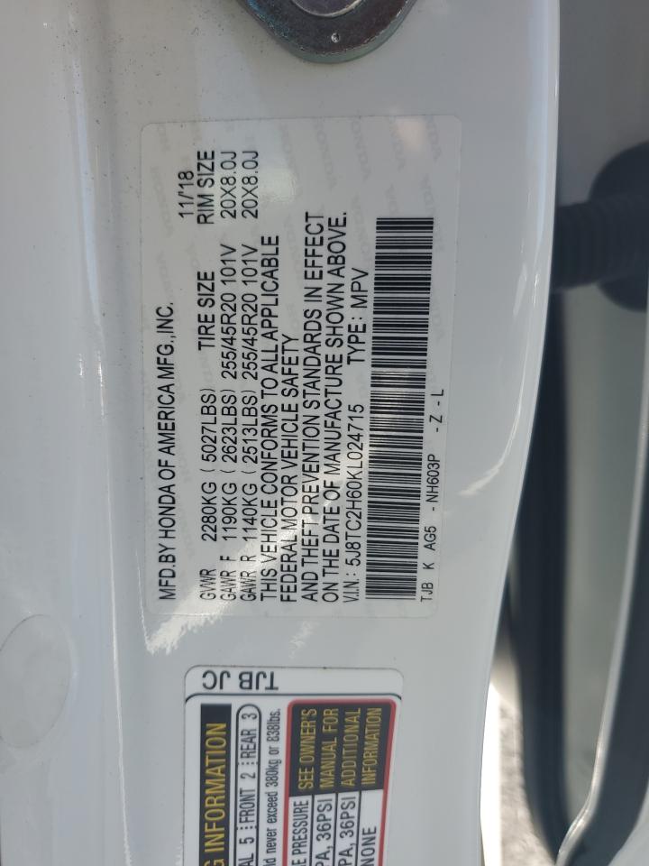 2019 Acura Rdx A-Spec VIN: 5J8TC2H60KL024715 Lot: 70390075