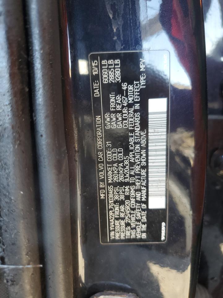 2016 Volvo Xc90 T6 VIN: YV4A22PL7G1038465 Lot: 68195665