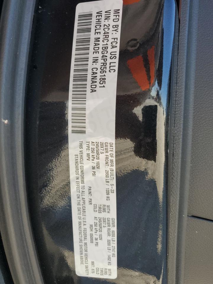 2023 Chrysler Pacifica Touring L VIN: 2C4RC1BG4PR561851 Lot: 70892355