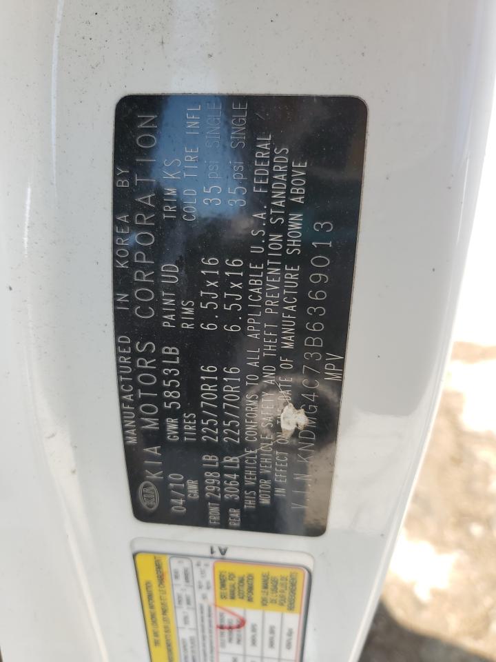 2011 Kia Sedona Lx VIN: KNDMG4C73B6369013 Lot: 67764605