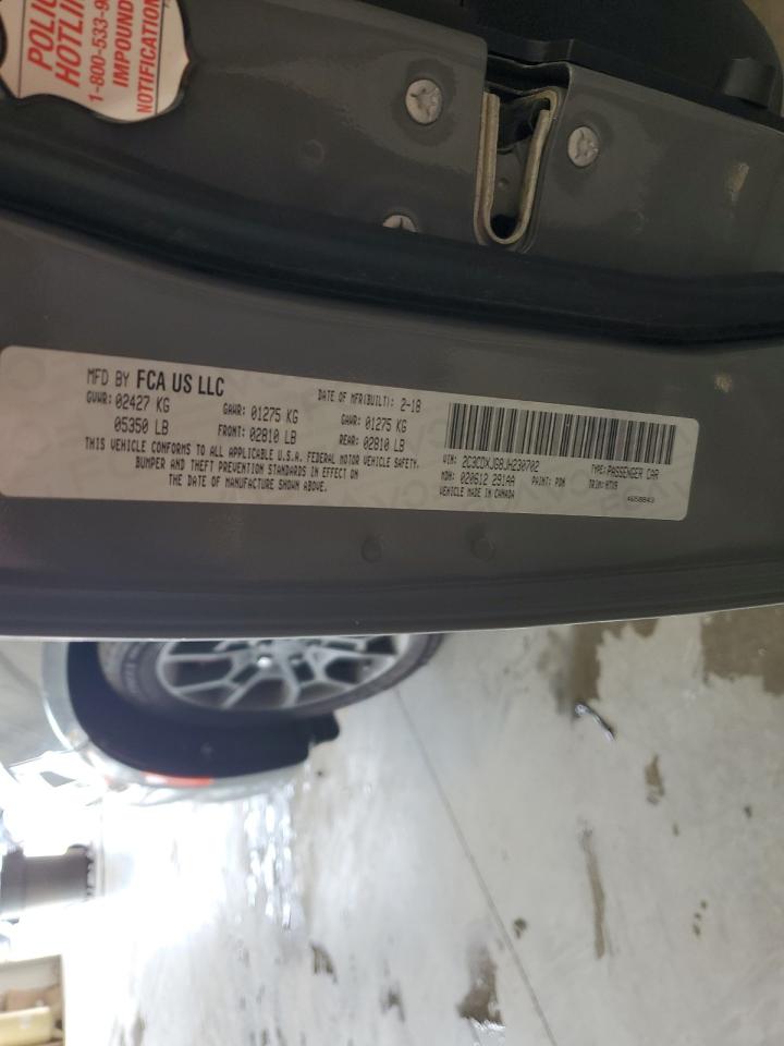 2018 Dodge Charger Gt VIN: 2C3CDXJG8JH230702 Lot: 68545295