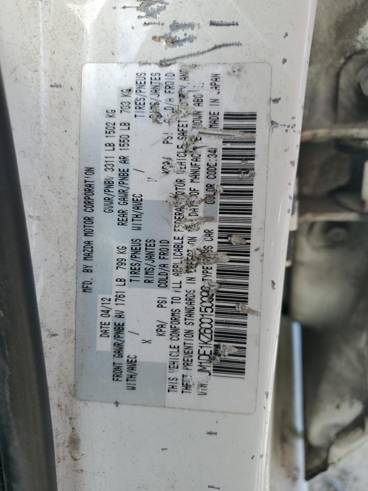 2012 Mazda Mazda2 VIN: JM1DE1KZ6C0150090 Lot: 66211255