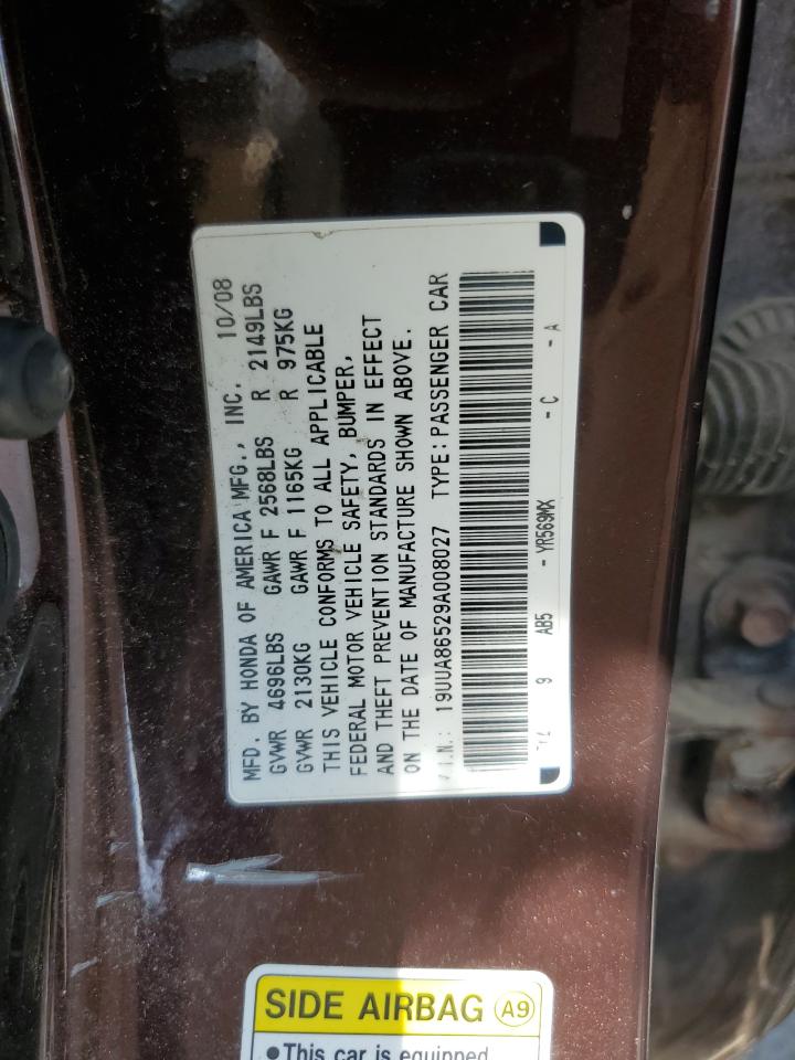 2009 Acura Tl VIN: 19UUA86529A008027 Lot: 69418745