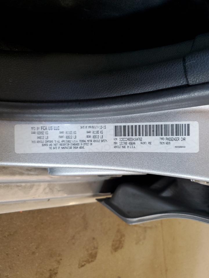 2016 Chrysler 200 Limited VIN: 1C3CCCAB2GN164762 Lot: 68879915