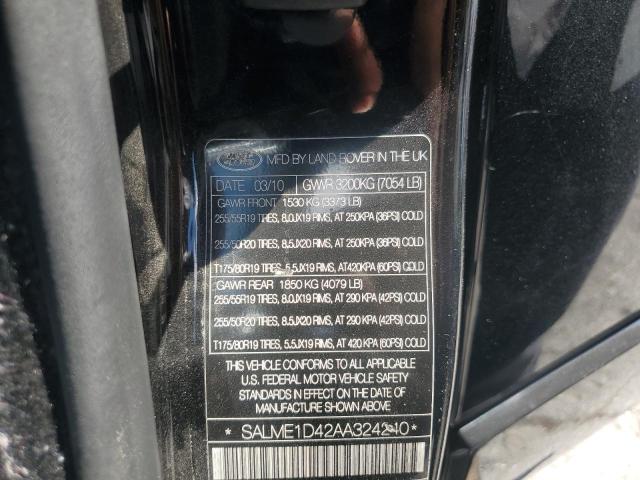 2010 LAND ROVER RANGE ROVER HSE  