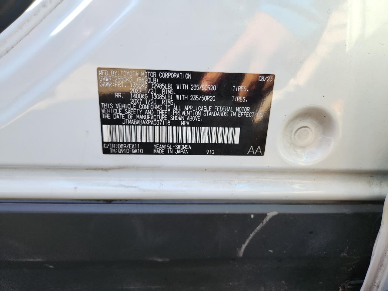 2023 Subaru Solterra Premium VIN: JTMABABAXPA037118 Lot: 68747505