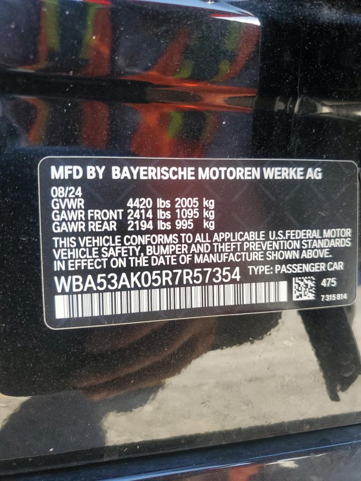 2024 BMW 228I VIN: WBA53AK05R7R57354 Lot: 68444745