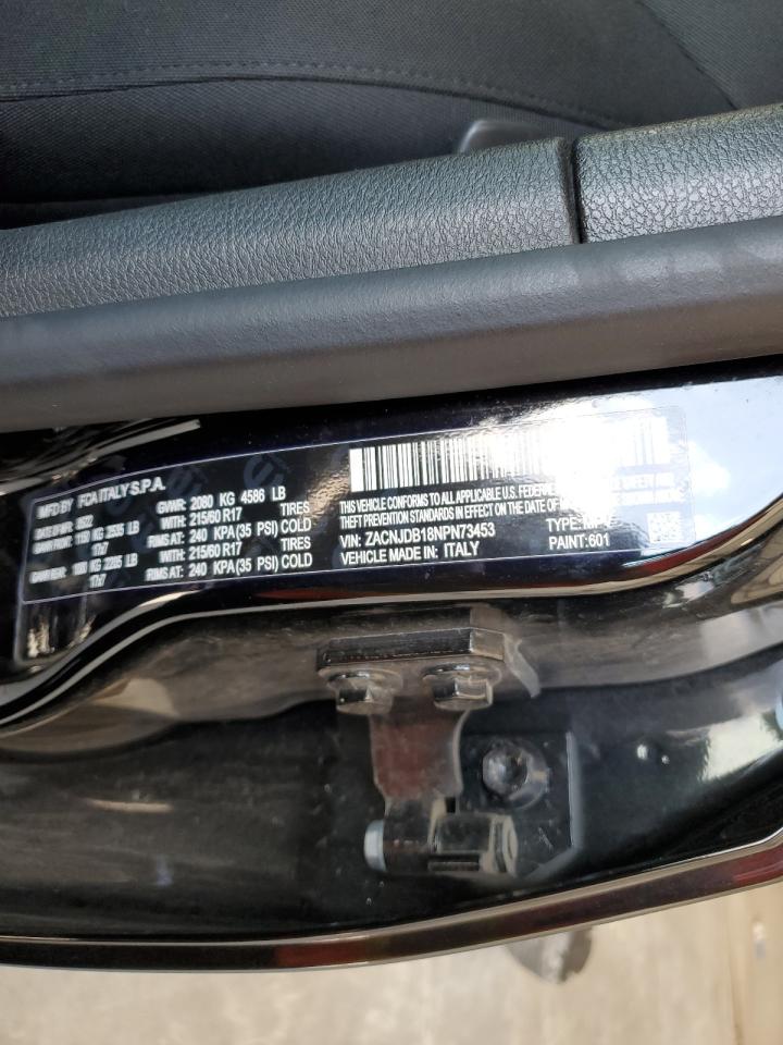 2022 Jeep Renegade Latitude VIN: ZACNJDB18NPN73453 Lot: 68222145