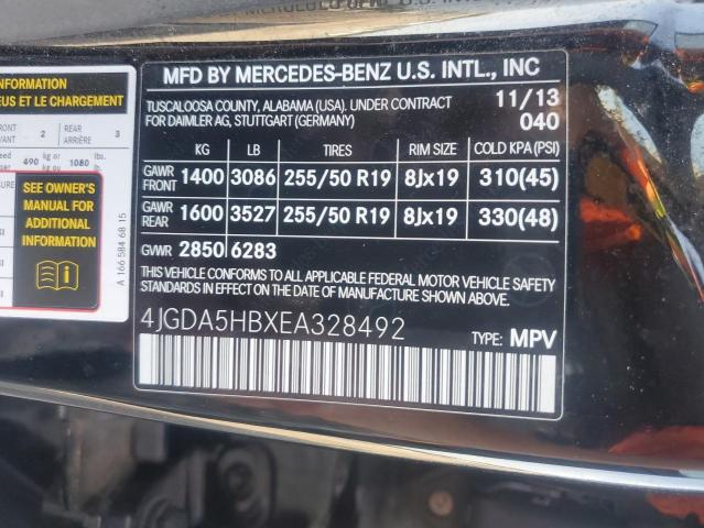 2014 MERCEDES-BENZ ML 350 4MATIC  
