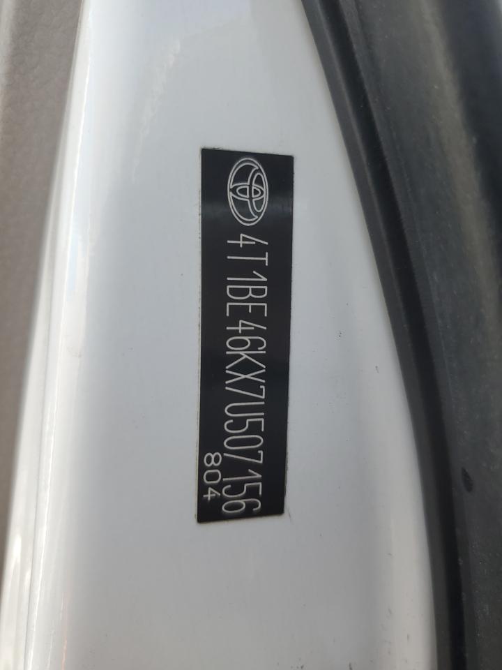 2007 Toyota Camry Ce VIN: 507156 Lot: 68051455