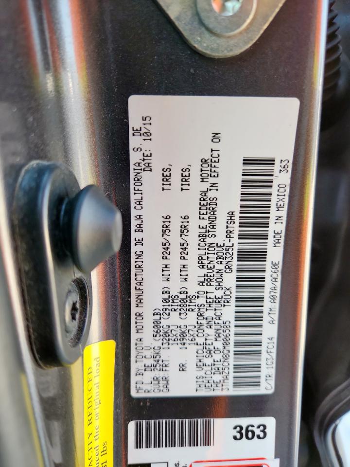 2016 Toyota Tacoma Double Cab VIN: 3TMAZ5CN8GM006585 Lot: 70260245