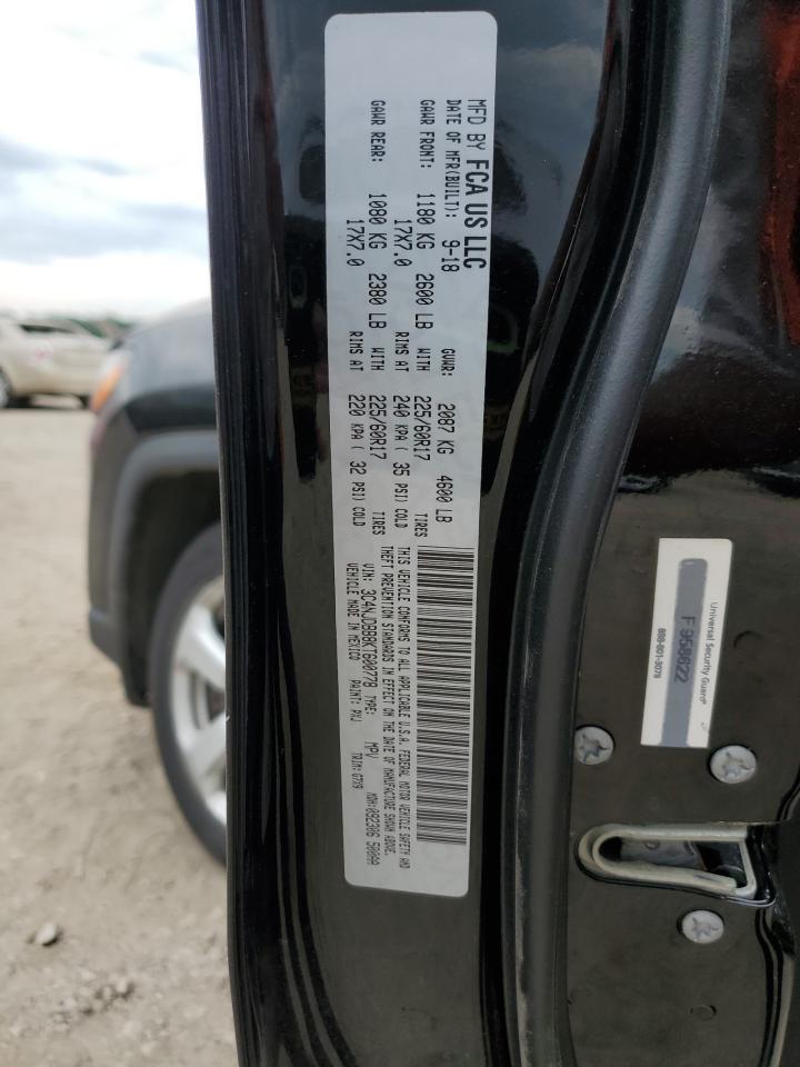 2019 Jeep Compass Latitude VIN: 3C4NJDBB8KT600778 Lot: 67930215