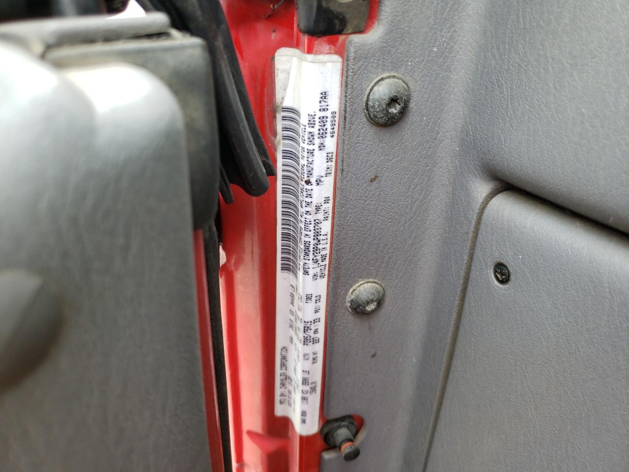 1998 Jeep Wrangler / Tj Se VIN: 1J4FY29P0WP803707 Lot: 67549015