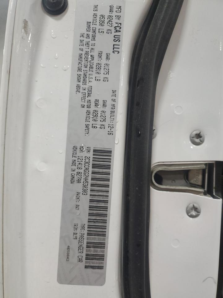 2017 Chrysler 300 S VIN: 2C3CCAGG2HH530303 Lot: 68309715