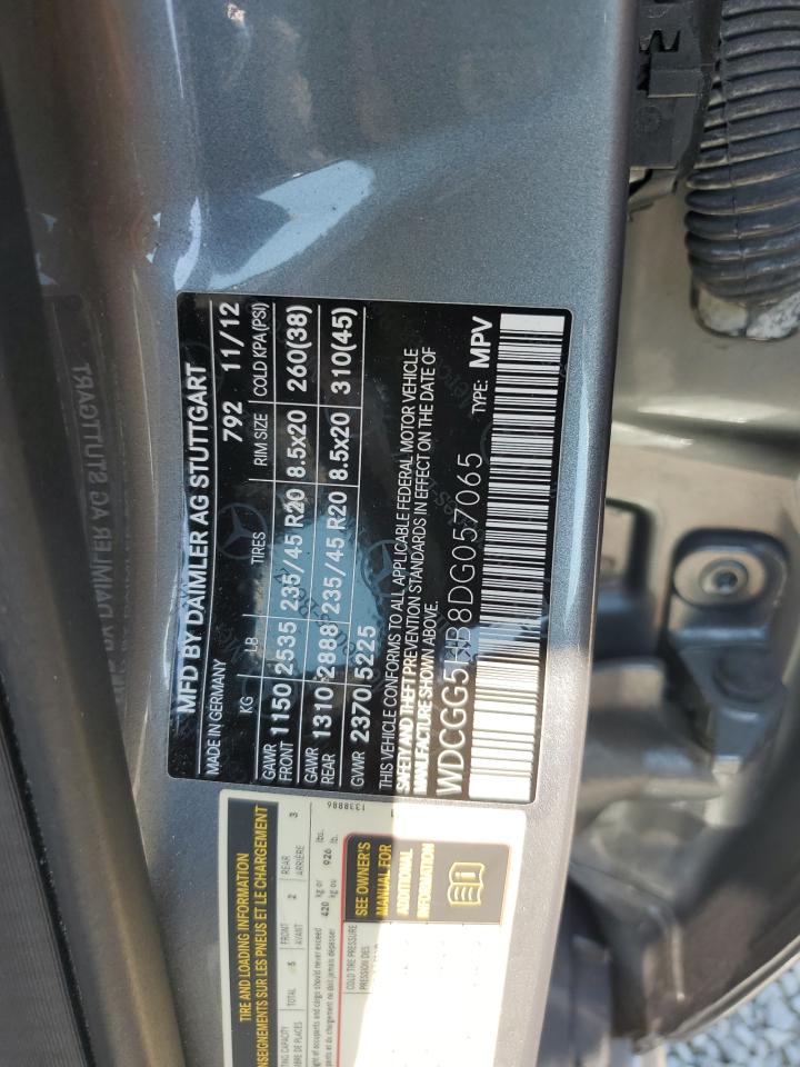 2013 Mercedes-Benz Glk 350 VIN: WDCGG5HB8DG057065 Lot: 68170655