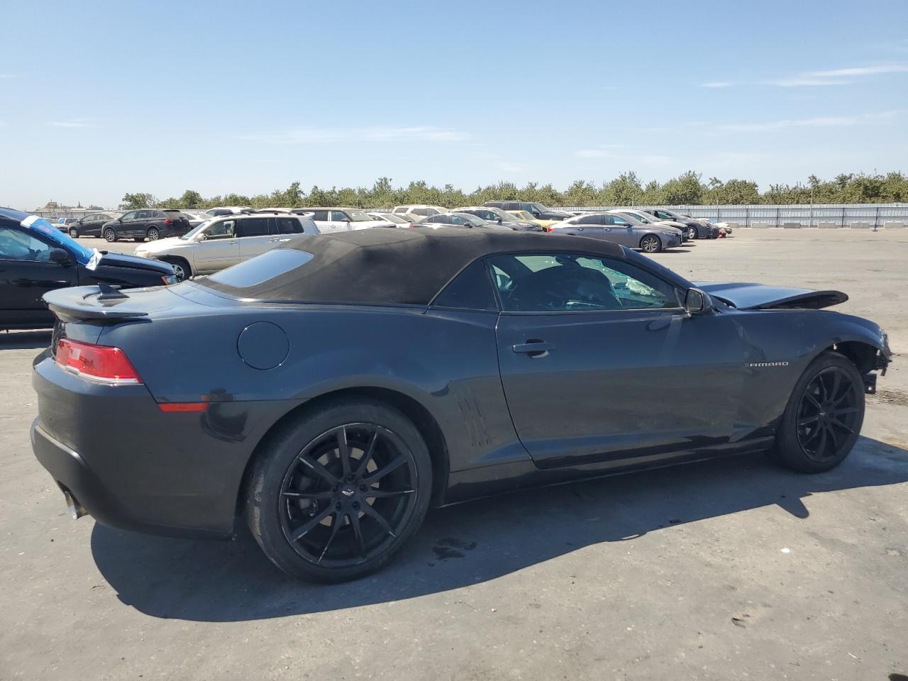 2015 Chevrolet Camaro Lt grey cabrio gas 2G1FD3D38F9285753 photo #4