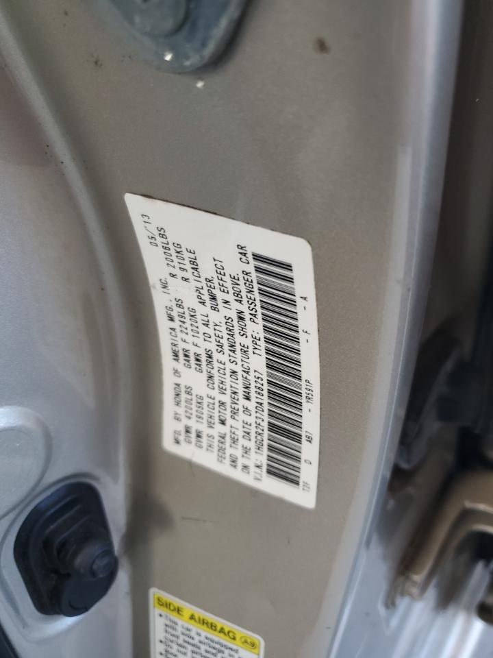 2013 Honda Accord Lx VIN: 1HGCR2F37DA188257 Lot: 71019065