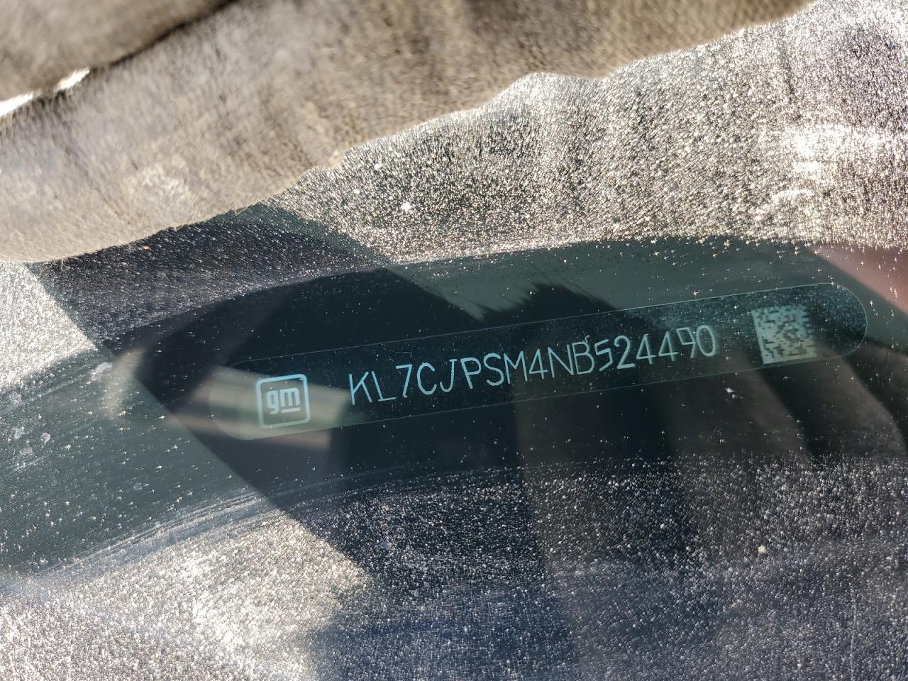 2022 Chevrolet Trax 1Lt VIN: KL7CJPSM4NB524490 Lot: 67049485