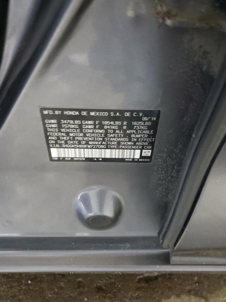 2015 Honda Fit Ex VIN: 3HGGK5H89FM727080 Lot: 67428195