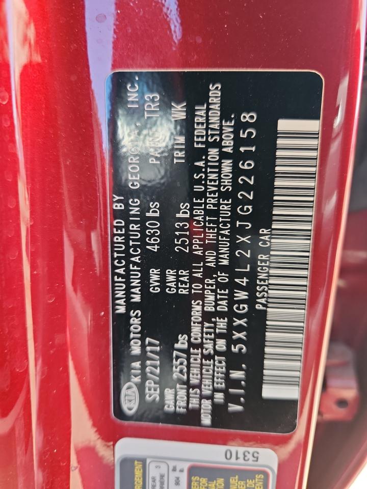 2018 Kia Optima Sx VIN: 5XXGW4L2XJG226158 Lot: 69479605