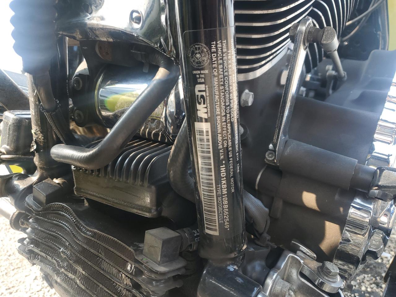 2011 Harley-Davidson Flhx VIN: 1HD1KBM10BB662549 Lot: 67222945