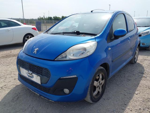 2013 PEUGEOT 107 ALLURE for sale at Copart CORBY