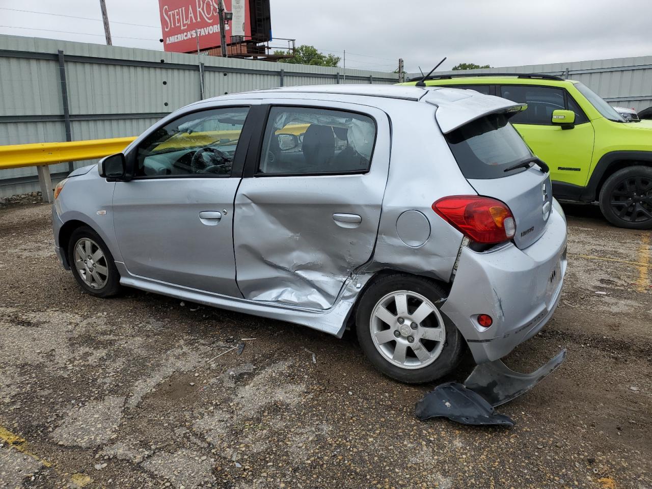 2015 Mitsubishi Mirage Es blue hatchback gas ML32A4HJ5FH059178 photo #3