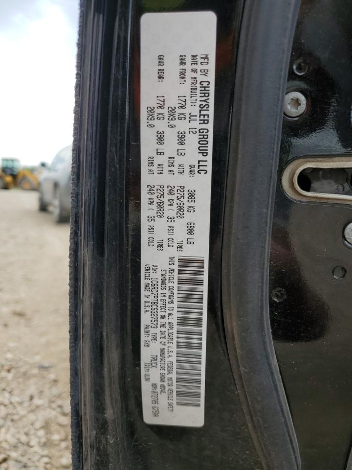 2012 Dodge Ram 1500 Longhorn VIN: 1C6RD7PT8CS327573 Lot: 70007695