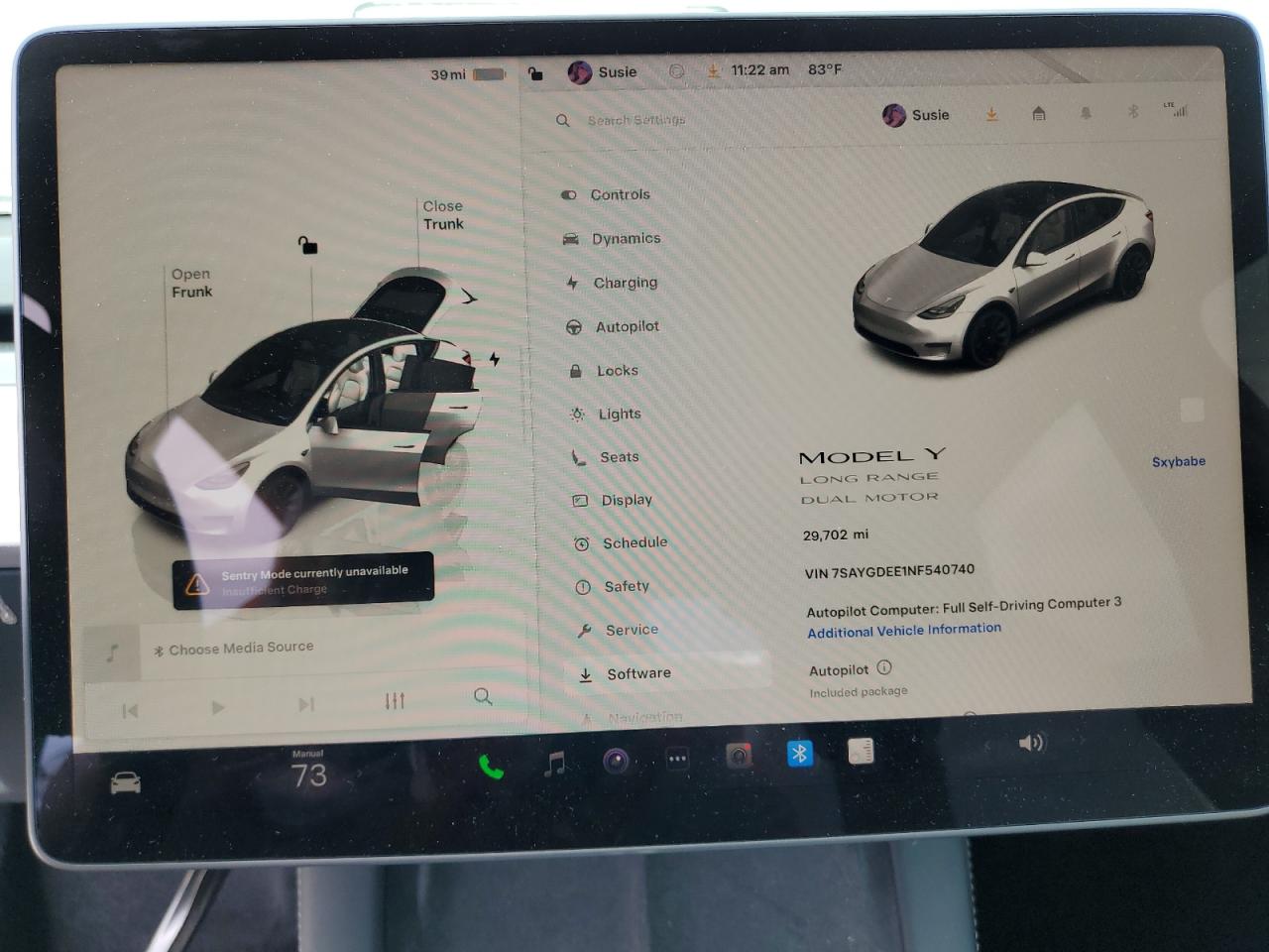 2022 Tesla Model Y VIN: 7SAYGDEE1NF540740 Lot: 70879985