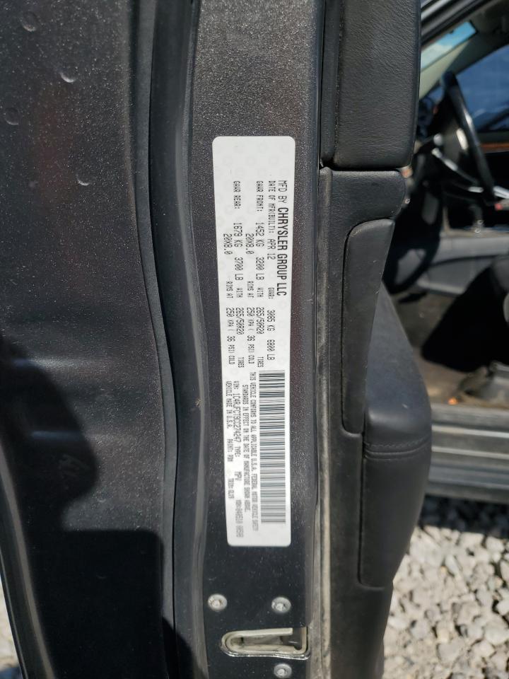 2012 Jeep Grand Cherokee Overland VIN: 1C4RJFCT9CC274247 Lot: 69800875