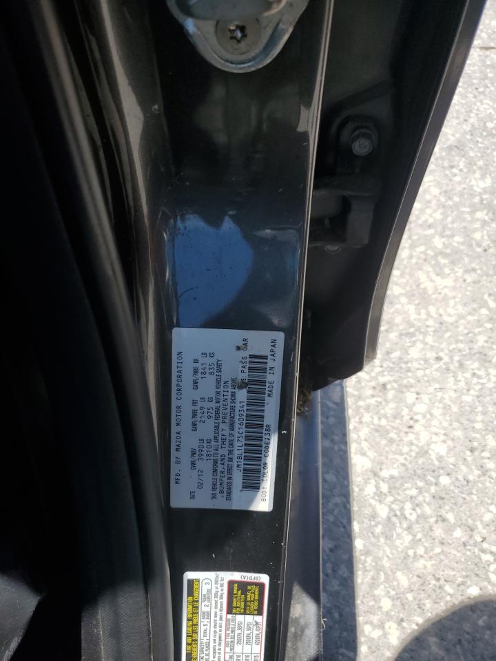 2012 Mazda 3 I VIN: JM1BL1L75C1609341 Lot: 68040415