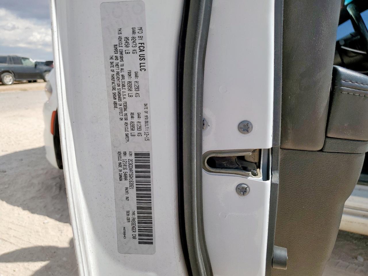 2016 Dodge Charger Police VIN: 2C3CDXAT5GH163921 Lot: 70945275