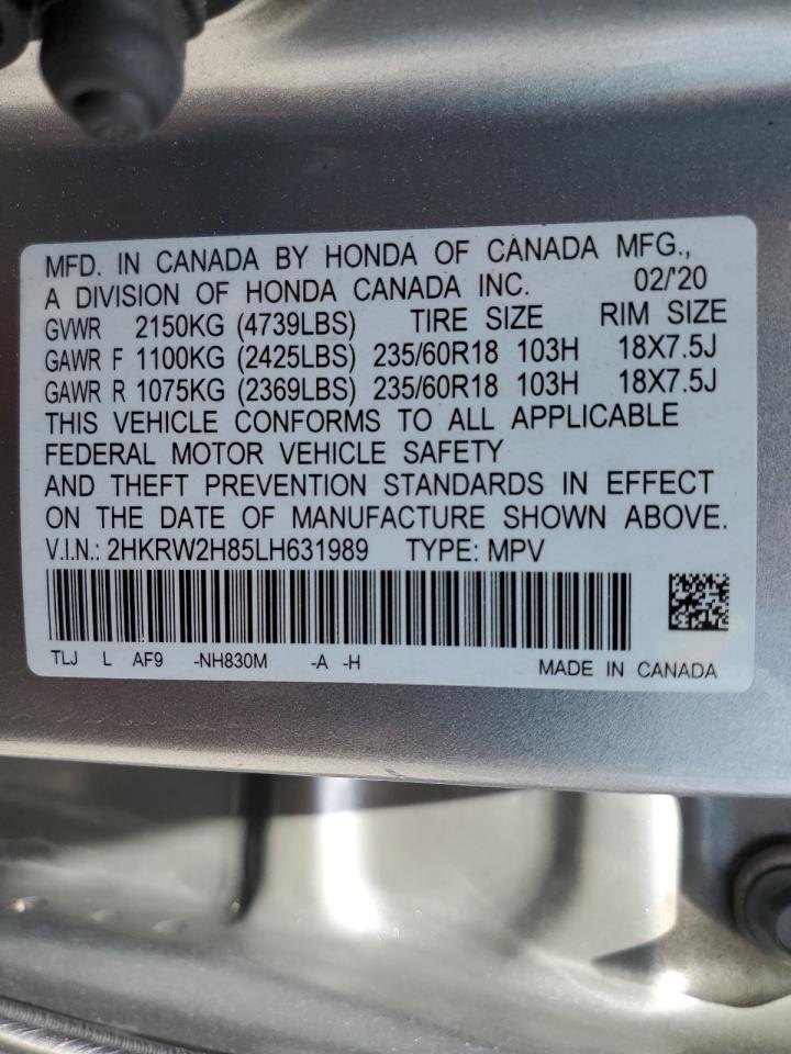 2020 Honda Cr-V Exl VIN: 2HKRW2H85LH631989 Lot: 70776835