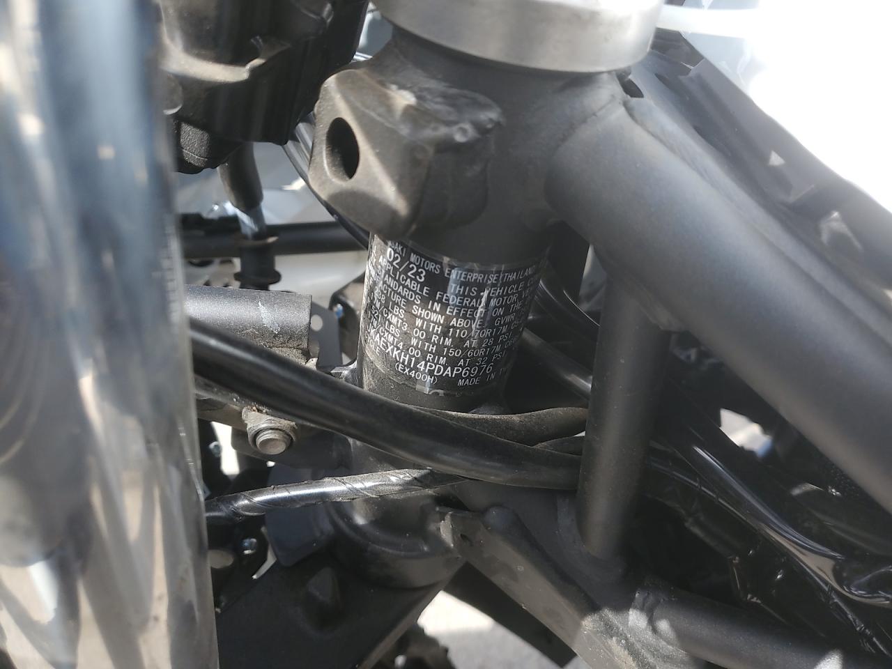 2023 Kawasaki Ex400 VIN: JKAEXKH14PDAP6976 Lot: 67439335