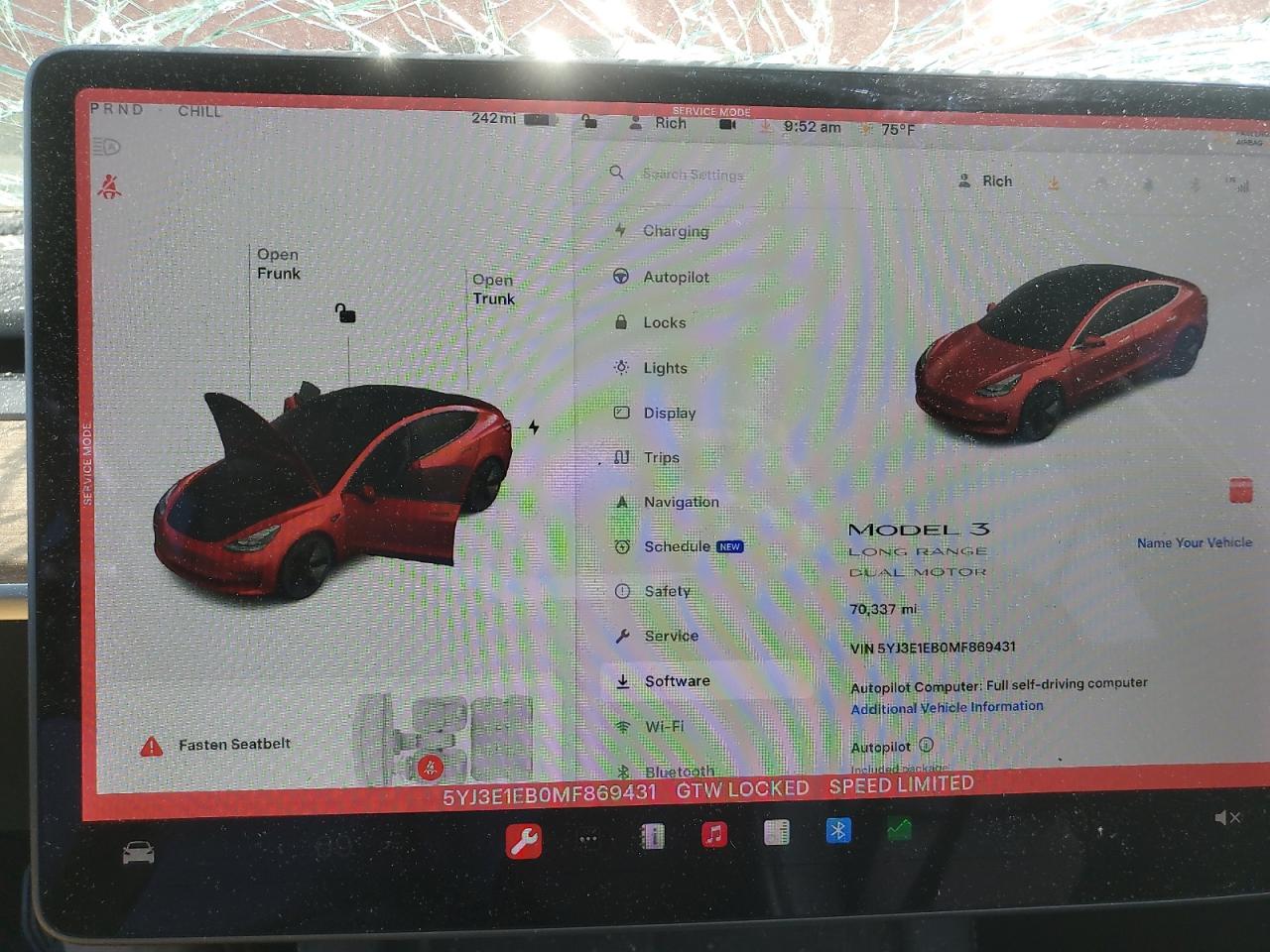 2021 Tesla Model 3 VIN: 5YJ3E1EB0MF869431 Lot: 66856445