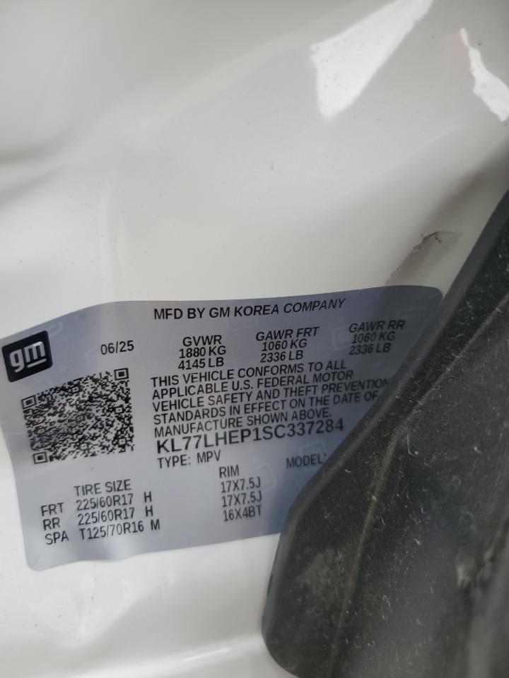 2025 Chevrolet Trax 1Lt VIN: KL77LHEP1SC337284 Lot: 70305275